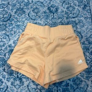 Adidas Women's Light Orange Athletic Shorts